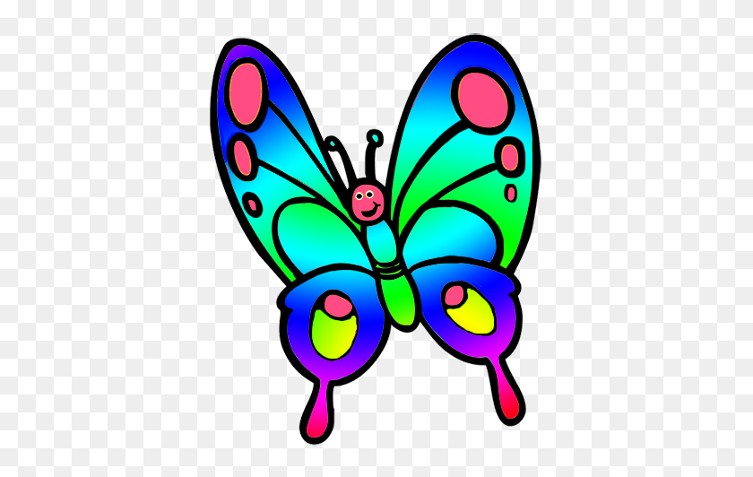 391x472 Butterfly Clipart - Yellow Butterfly Clipart