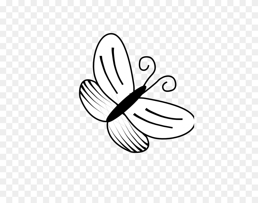 424x600 Butterfly Clipart Black And White Nice Clip Art - Wing Clipart Black And White