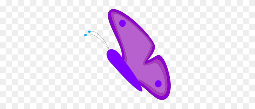 285x300 Butterfly Ebf Clip Art - Purple Butterfly Clipart
