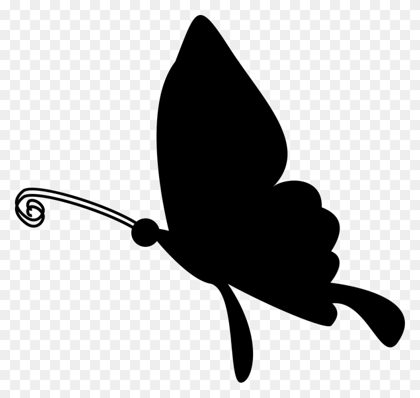 980x925 Butterfly Flying Silhouette Png Icon Free Download - Butterfly Silhouette PNG