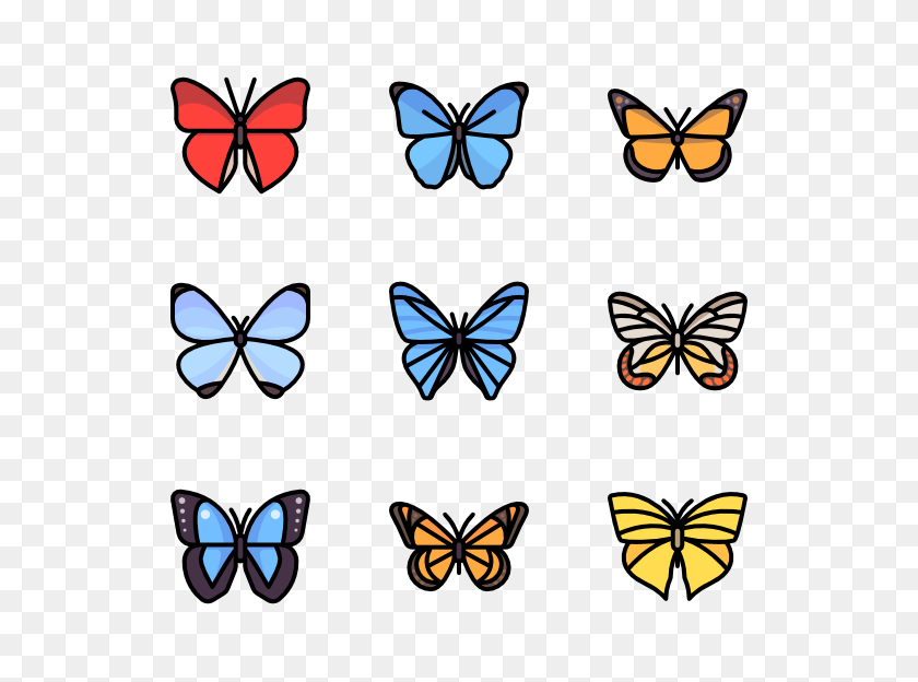 600x564 Butterfly Icon Packs - Butterfly PNG Images