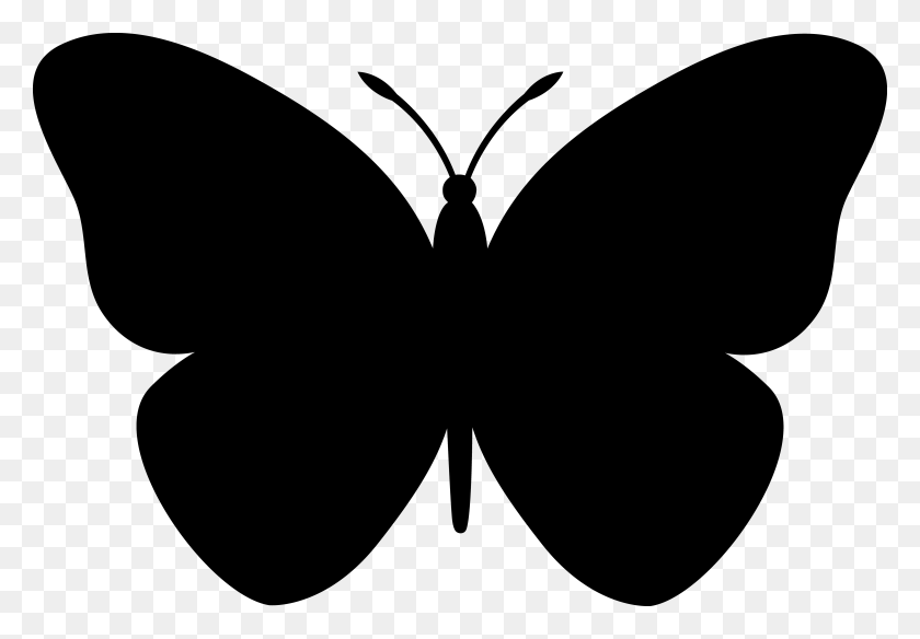 5381x3618 Butterfly Images For Silhouette Cameo Butterfly Silhouette - Butterfly Silhouette Clip Art