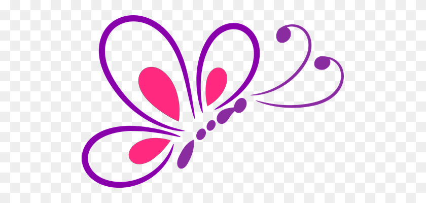 517x340 Butterfly, Outline, Design, Insect Pixaby - Stroke Clipart