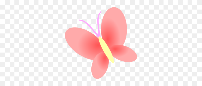 300x300 Butterfly Pink Clip Art - Pink Butterfly PNG