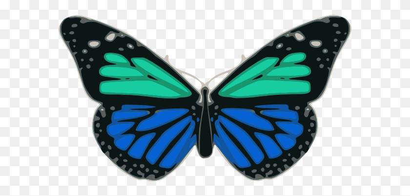 600x341 Butterfly Png, Clip Art For Web - Monarch Butterfly Clipart
