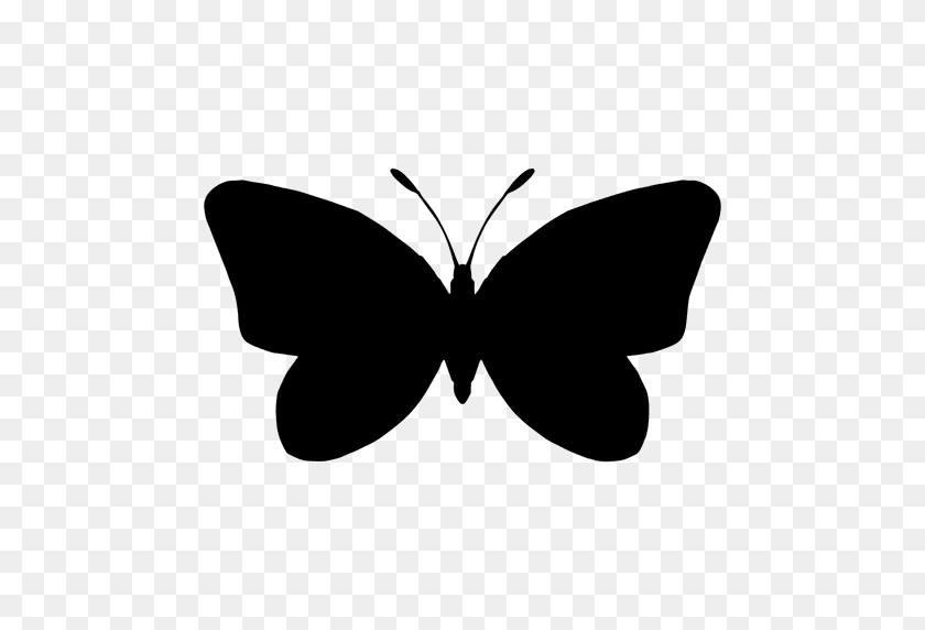 512x512 Butterfly Silhouette - Butterfly Silhouette PNG