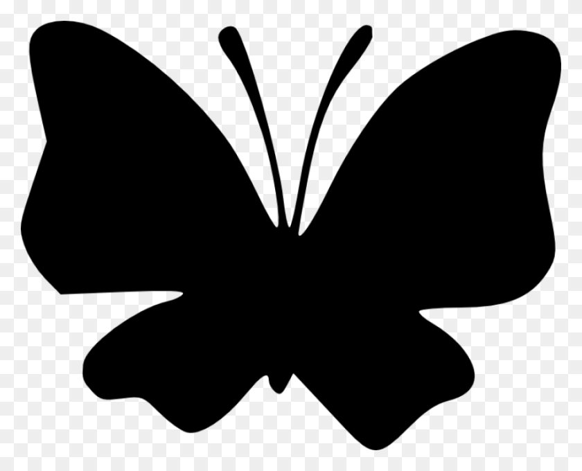 850x676 Butterfly Silhouette Png - Butterfly PNG Images