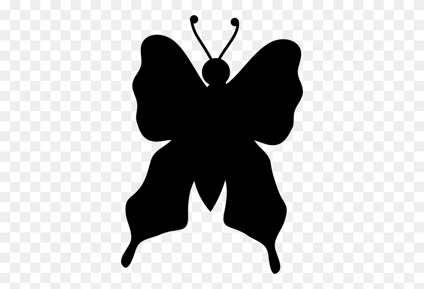512x512 Butterfly Silhouette Rotated To Left Png Icon - Butterfly Silhouette PNG
