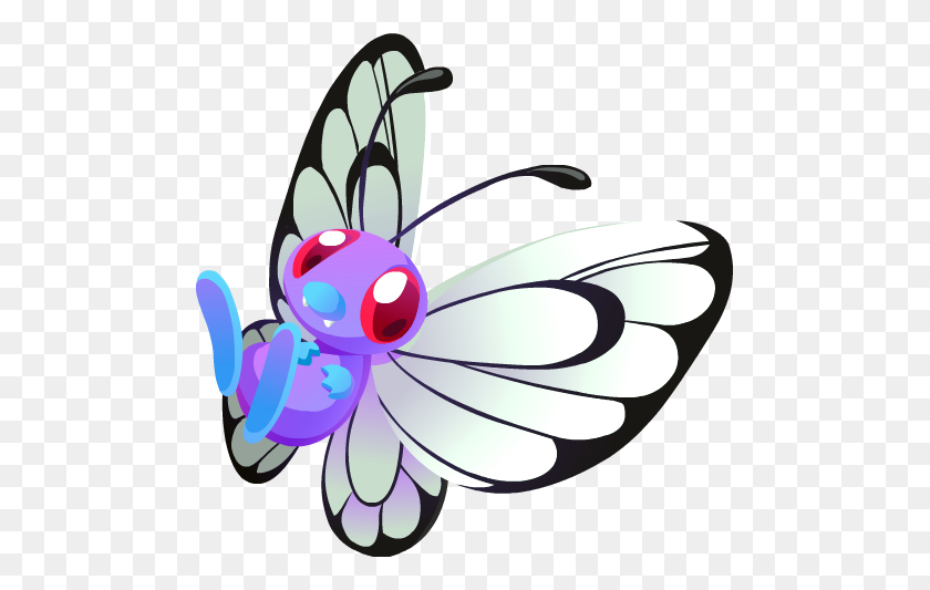 485x473 Butterfree - Бабочка Png