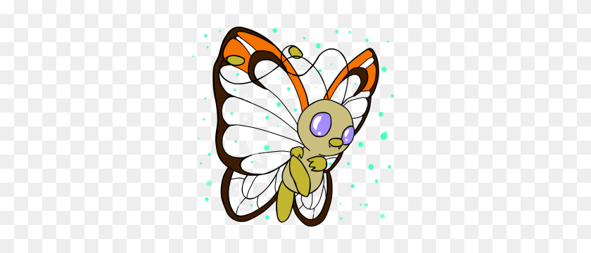 300x300 Butterfree - Бабочка Png
