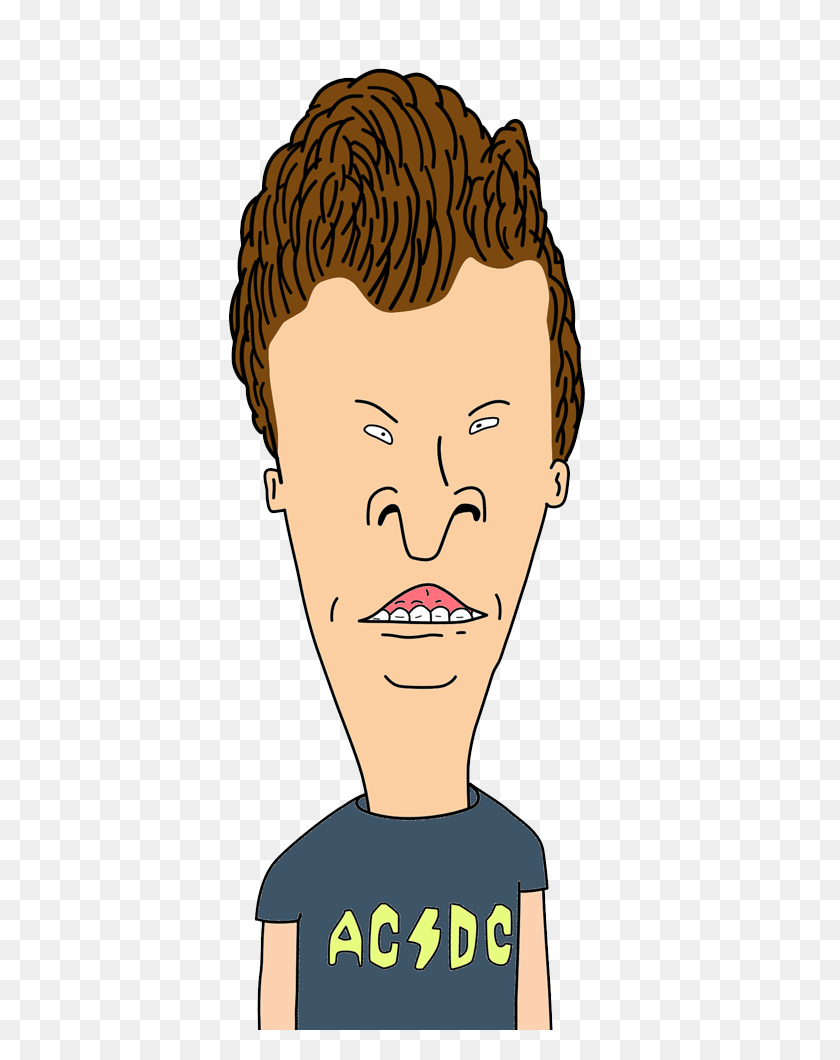 572x1000 Butthead Acdc Png - Beavis Y Butthead Png