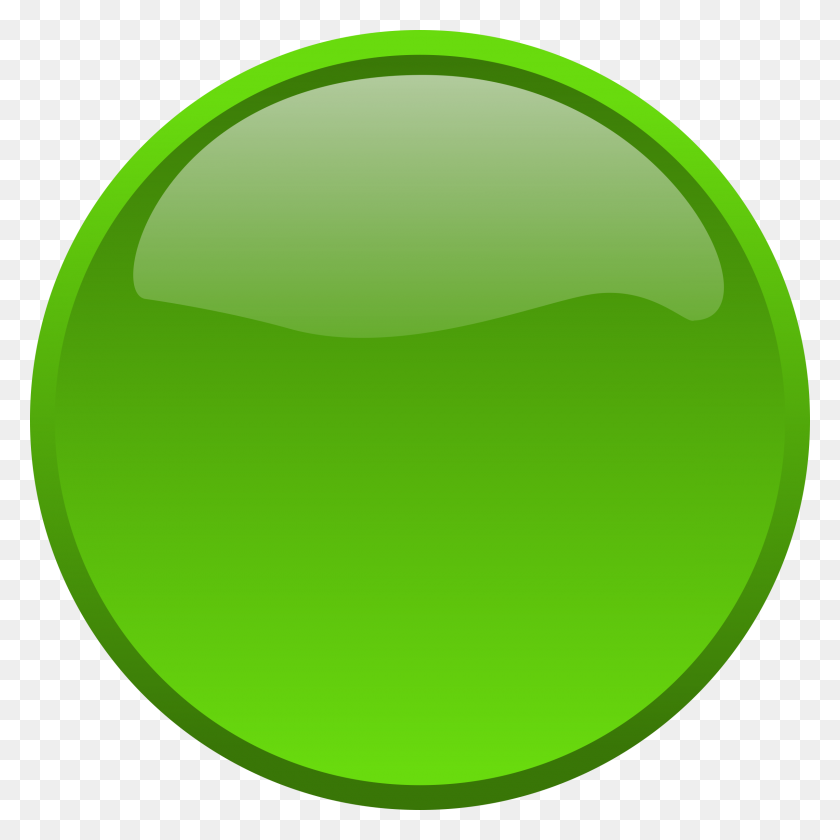 2400x2400 Кнопка Клипарт Зеленый Круг - Красная Кнопка Клипарт