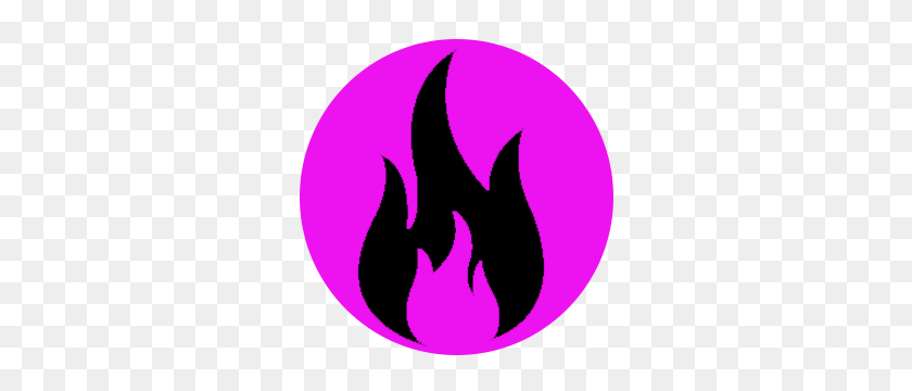 300x300 Кнопка Дочери Огня Любимые Женщины - Фиолетовый Огонь Png