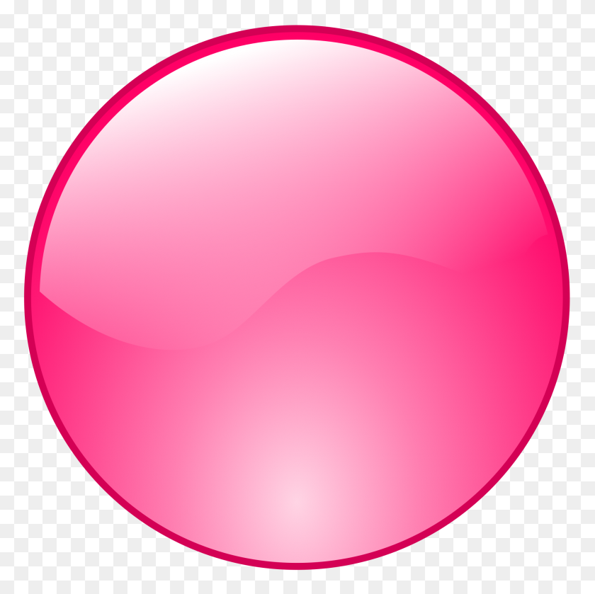 2000x2000 Button Icon Pink - Pink Circle PNG