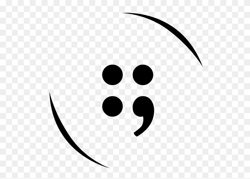 542x542 Button Semicolon Logo Transparent - Semicolon Clipart