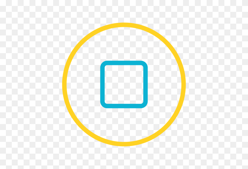 512x512 Button Stop Icon - Stop Button PNG