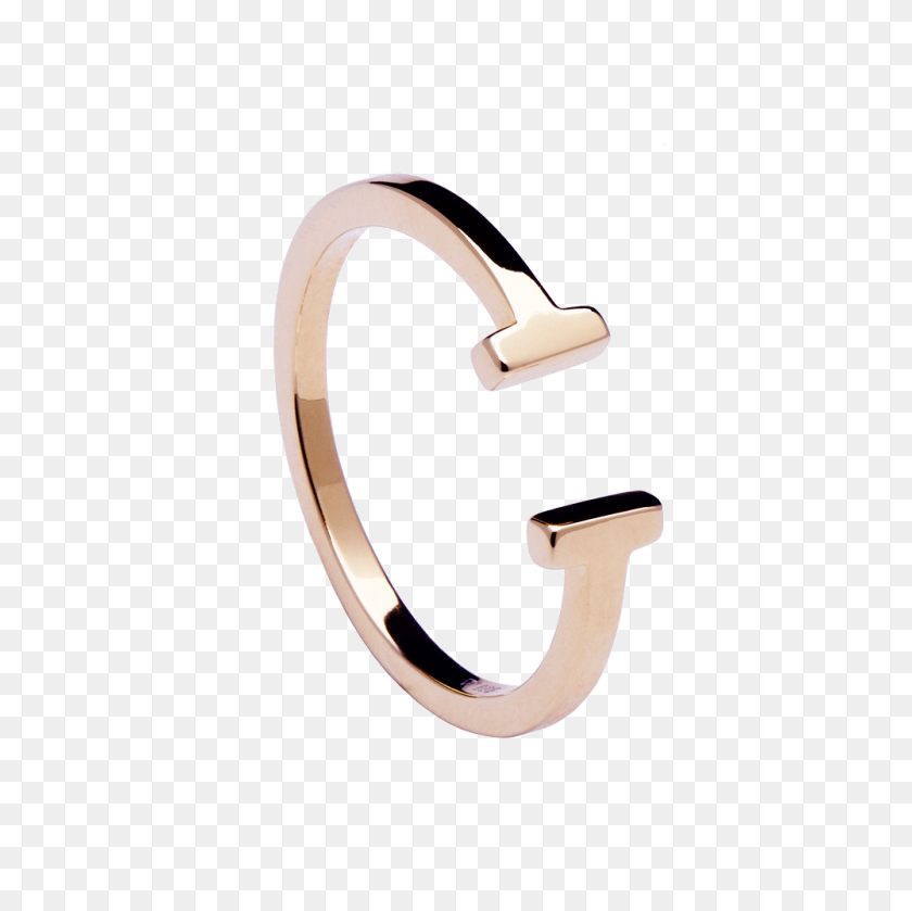 1000x1000 Buy Double Rose Gold Ring - Rose Gold PNG