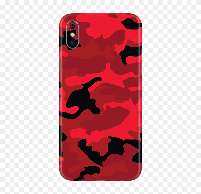 374x750 Buy Iphone X Skin Matte Camouflage Red Switch Uae - Camouflage PNG