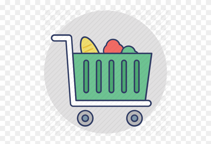 512x512 Buy Online, Ecommerce, Grocery Cart, Grocery Shopping, Shopping - Grocery PNG