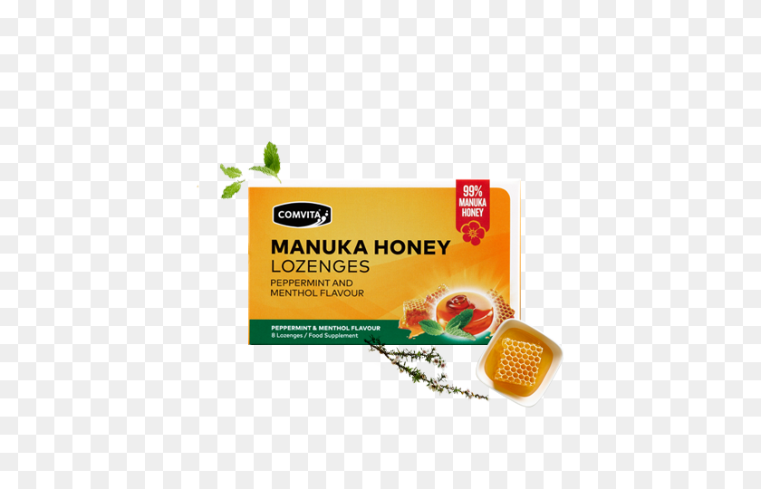 420x480 Buy Peppermint Menthol Manuka Honey Lozenges Comvita Nz - Peppermint PNG