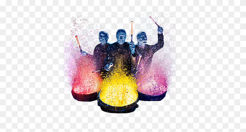585x391 Buy Tickets For New York Blue Man Group - Group Of People Walking PNG