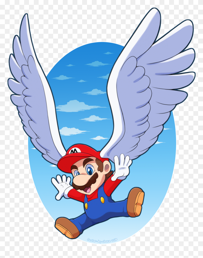 1201x1554 By Faster - Cartoon Wings PNG