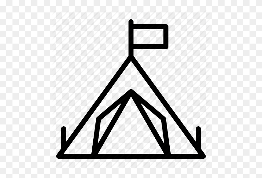 512x512 C Camping, Tent Icon - Camping Tent Clipart