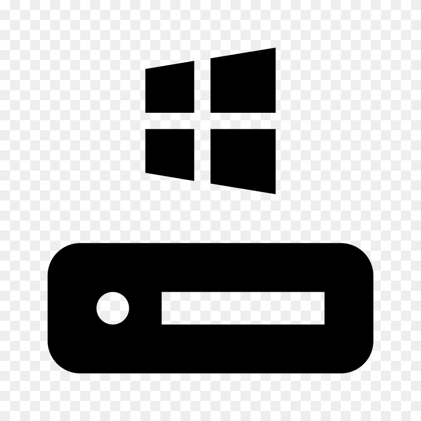 1600x1600 C Drive Icon - Windows Logo PNG