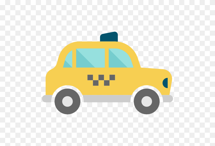512x512 Cab, Transport, Taxi, Vehicle, Transportation, Automobile, Car Icon - Taxi Cab Clipart