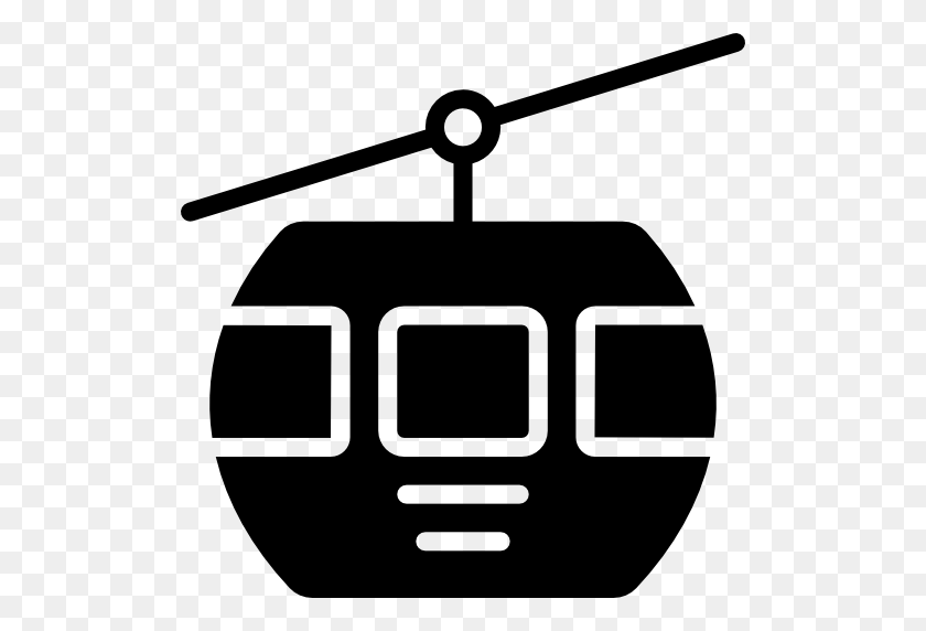 512x512 Cable Car Cabin, Cabin, Transportation, Ski Resort, Cable Car - Cable Clipart