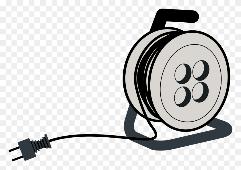 2400x1642 Cable Drum Icons Png - Cable PNG