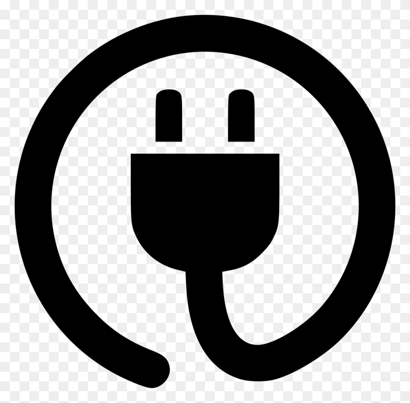 980x960 Cable Power Cord Plug Circle Png Icon Free Download - Power Icon PNG