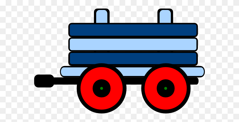 600x369 Caboose Blue Train Car Clipart Cliparts And Others Art Inspiration - Train Silhouette Clip Art