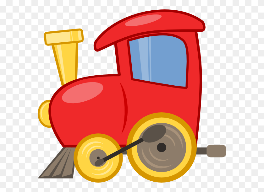 600x552 Caboose Clipart - Red Wagon Clipart