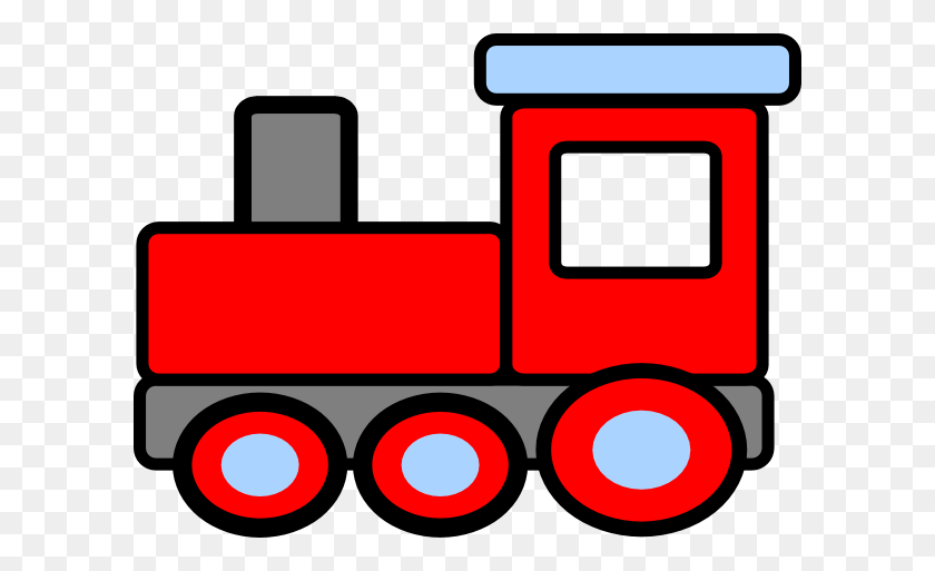 600x453 Caboose Clipart - Red White And Blue Clipart