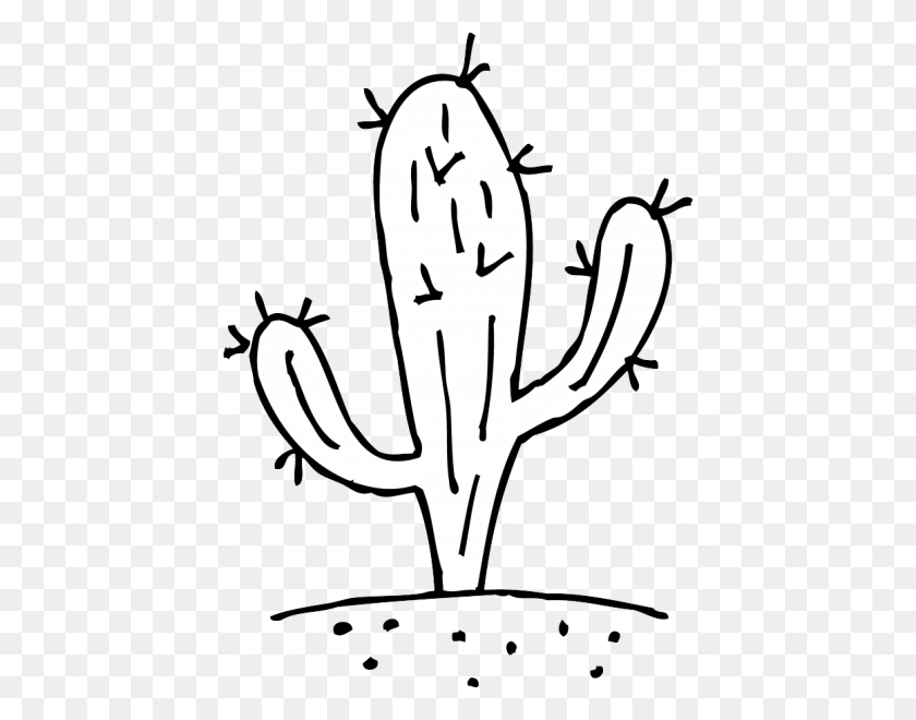 430x600 Cactus Clipart Black And White Nice Clip Art - Plant Clipart Black And White