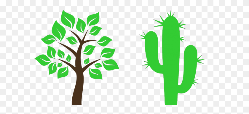 1200x500 Cactus Clipart Tree - Cactus PNG Clipart