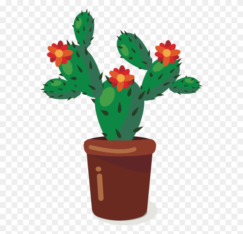 562x750 Cactus Download Plants Flower Nuvola - Prickly Pear Cactus Clipart