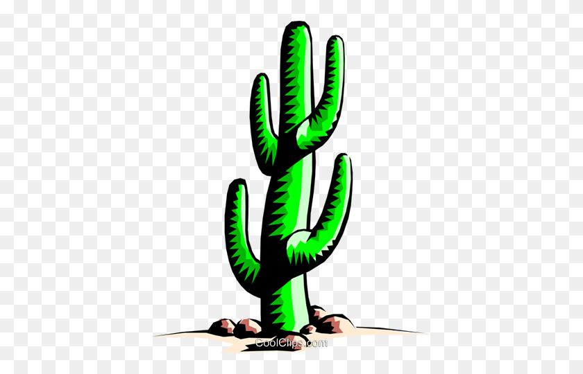 408x480 Cactus Royalty Free Vector Clip Art Illustration - Saguaro Cactus Clip Art