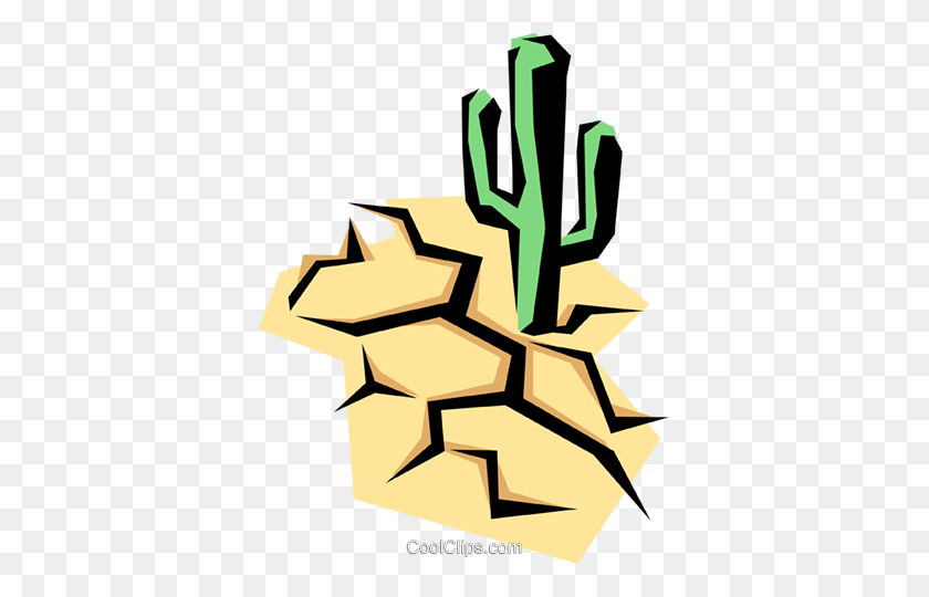 371x480 Cactus Royalty Free Vector Clip Art Illustration - Mexican Cactus Clipart