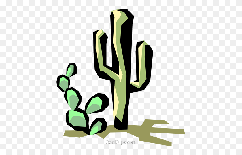 447x480 Cactus Royalty Free Vector Clip Art Illustration - Cactus PNG Clipart
