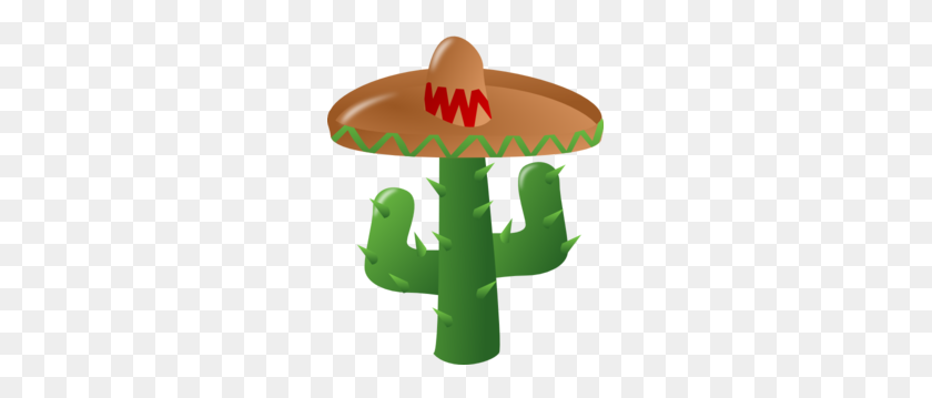 249x299 Cactus Wearing A Sombrero Clip Art - Sombrero Mexicano PNG