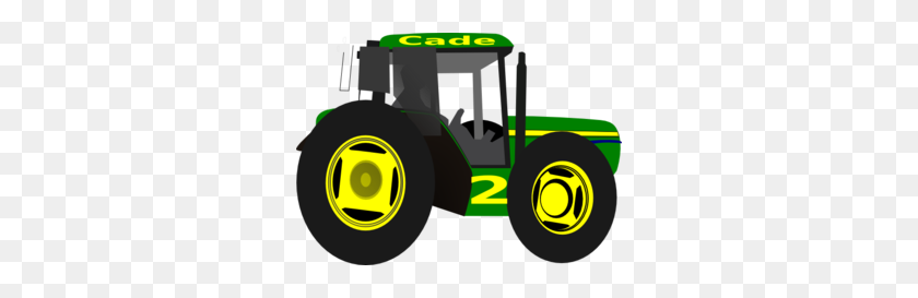 298x213 Cade Tractor Clip Art - Tractor With Trailer Clipart