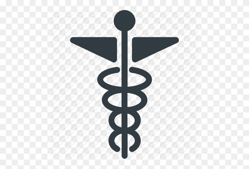 512x512 Caduceus, Medical Logo, Medical Sign, Rod Of Asclepius, Symbol - Medical Symbol PNG