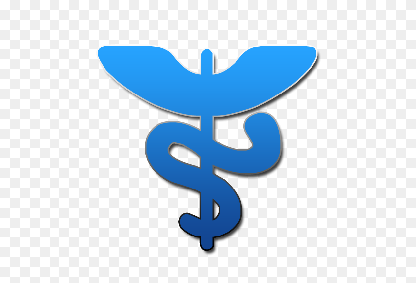 512x512 Кадуцей Медицинский Символ Логотипа Клипарт Изображение - Медицинский Логотип Клипарт