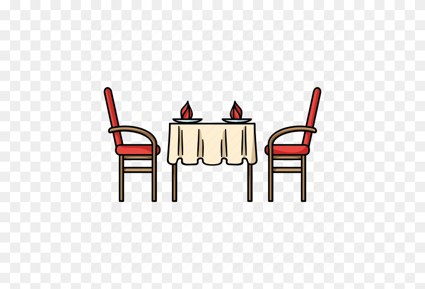 512x512 Cafe, Chairs, Furniture, Interior, Restaurant, Table, Table - Table Setting Clip Art