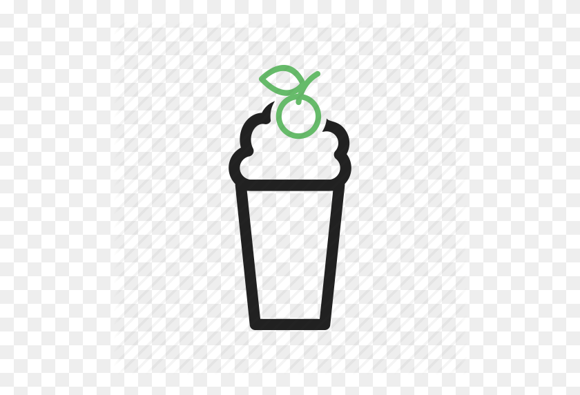 512x512 Cafe, Color, Drink, Glass, Milkshake, Straw, Strawberry Icon - Strawberry Milkshake Clipart