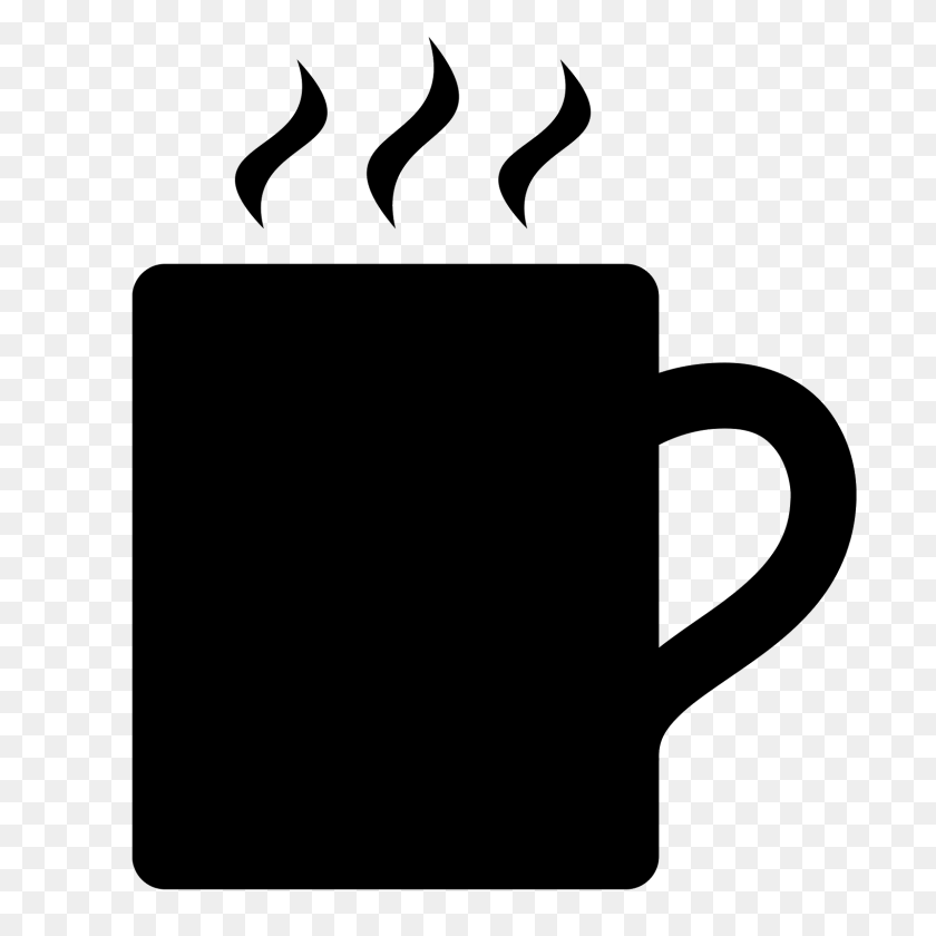 1600x1600 Cafe Icon - Coffee Steam PNG