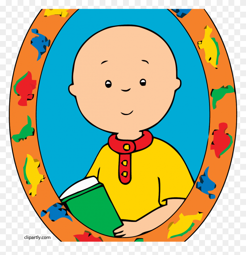 1155x1202 Caillou Half Border Clipart Picture - Caillou PNG