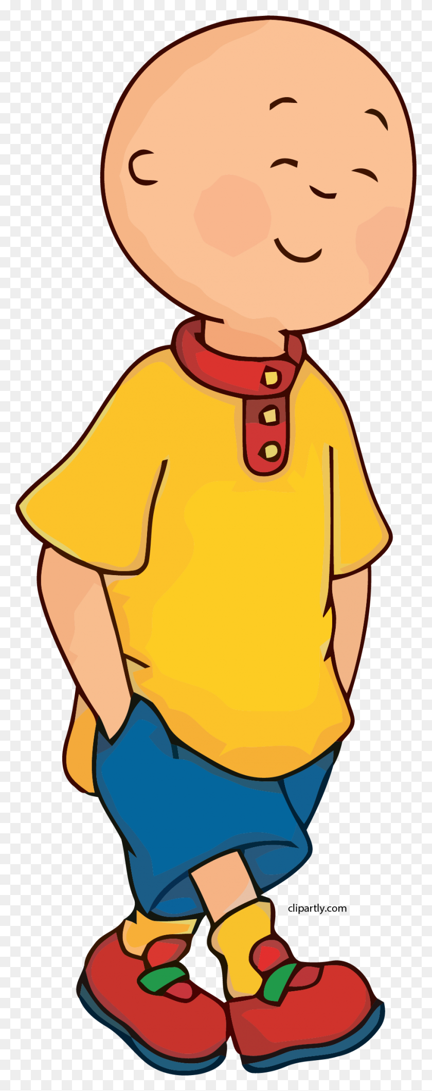 908x2400 Caillou Happy Clipart Png - Caillou PNG